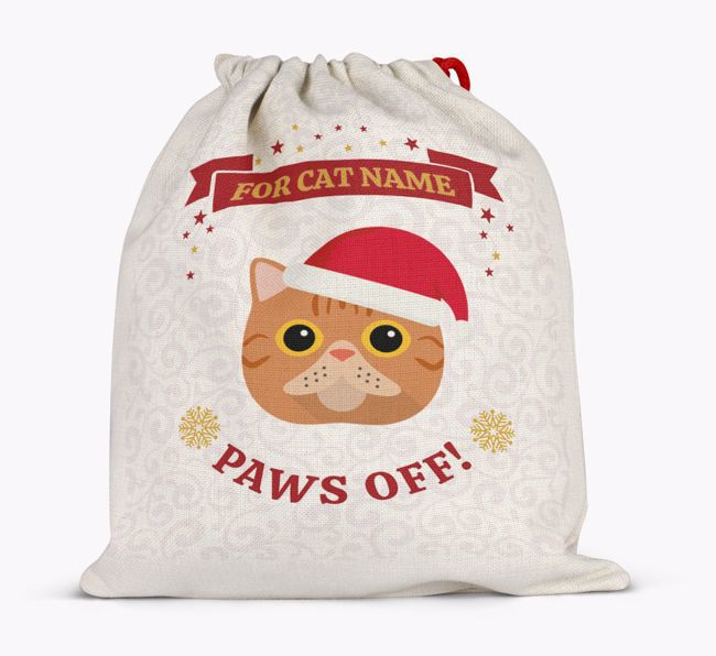 'Paws Off' - Personalised {breedFullName} Santa Sack